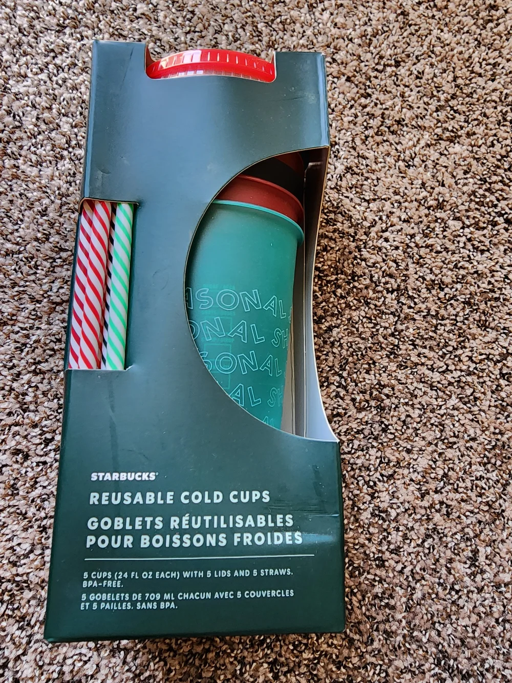 Starbucks - Cold Cups Set & Red Holiday Hot Cup Set